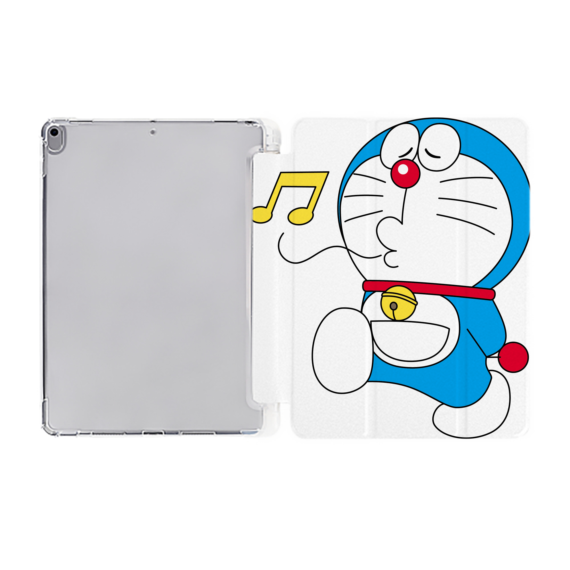 （画像用） ドラえもん Doraemon IPad ケース ペン収納付き 三つ折りスタンド PUレザー×シリコン 対応機種9.5/10.5/10.9インチ